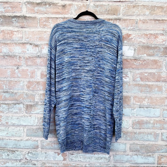 Cheap Monday Cardigan Dream Blue Marled Space Dyed Oversize Grandpa Sweater S - Picture 9 of 9
